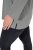 Ulla Popken Back To Basics V-Neck Relaxed Fit Cotton Tee Light Grey Melange - T-shirts - T-shirts til kvinder
