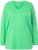 Ulla Popken Back To Basics V-Neck Relaxed Fit Cotton Tee Mint Green - T-shirts - T-shirts til kvinder
