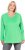 Ulla Popken Back To Basics V-Neck Relaxed Fit Cotton Tee Mint Green - T-shirts - T-shirts til kvinder