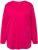 Ulla Popken Back To Basics V-Neck Relaxed Fit Cotton Tee Magenta Pink - T-shirts - T-shirts til kvinder