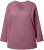 Ulla Popken Back To Basics V-Neck Relaxed Fit Cotton Tee Dark Rose - T-shirts - T-shirts til kvinder
