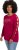Ulla Popken Rhinestone Accent Statement Cutout Sleeve Stretch Knit Top Wine Red - Trykte T-shirts til kvinder - 