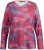 Ulla Popken Graphic Print Recycled Polyester Quick Dry Stretch Top Salsa Red - Trykte T-shirts til kvinder - 