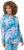 Ulla Popken Marble Ski Top with Gaiter Bright Turquoise - Trykte T-shirts til kvinder - 
