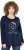 Ulla Popken Metallic Graphic Holiday Tee Navy - Trykte T-shirts til kvinder - Printede T-shirts til Damer