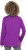 Ulla Popken Metallic Graphic Holiday Tee Dark Purple - Trykte T-shirts til kvinder - Printede T-shirts til Damer