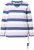 Ulla Popken Striped Knotted Hem Long Sleeve Tee Lavender - Trykte T-shirts til kvinder - 
