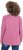 Ulla Popken Inverted Seam Long Sleeve Graphic Tee Dark Rose - Trykte T-shirts til kvinder - 