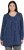 Ulla Popken Pleated Confetti Print Long Sleeve Tee Ink Blue - Trykte T-shirts til kvinder - 