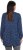 Ulla Popken Pleated Confetti Print Long Sleeve Tee Ink Blue - Trykte T-shirts til kvinder - 