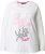 Ulla Popken Motivational Graphic Long Sleeve Tee Off-White - Trykte T-shirts til kvinder - 