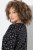 Ulla Popken Allover Printed Long Sleeve Tee Black - Trykte T-shirts til kvinder - Printede T-shirts til Damer