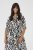 Kaffe Curve Alia Shirt Dress Black Chalk Animal - Midikjoler - 