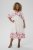 Kaffe Curve Rosa Midi Dress White Rose Border Flower - Kjoler - 