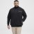 North Latitude Sweatshirt Cardigan Black - Trøjer og Hættetrøjer - Trøjer og Hættetrøjer i store størrelser - 2XL-14XL