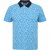 North Latitude Polo Pique Printed Turquoise - Polotrøjer - Polotrøjer 2XL-8XL
