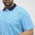 North Latitude Polo Pique Printed Turquoise - Polotrøjer - Polotrøjer 2XL-8XL