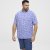 North Latitude Shirt Denim Printed Allover Blue - Skjorter - Skjorter til store mænd 2XL- 8XL