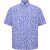 North Latitude Shirt Denim Printed Allover Blue - Skjorter - Skjorter til store mænd 2XL- 8XL