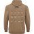 North Latitude Hoodie with Zipper Dark Sand TALL - TALL-størrelser - Tøj til høje mænd