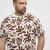 North Latitude T-Shirt Printed Allover Bordeaux - T-shirts - T-shirts i store størrelser - 2XL-14XL