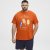 North Latitude T-Shirt Ice Cream Orange - T-shirts - T-shirts i store størrelser - 2XL-14XL