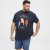 North Latitude T-Shirt Ice Cream Navy - T-shirts - T-shirts i store størrelser - 2XL-14XL