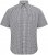 North Latitude Shirt Short Sleeve Checked Grey - Skjorter - Skjorter til store mænd 2XL- 8XL