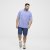 North Latitude Shirt Denim Printed Allover Blue - Skjorter - Skjorter til store mænd 2XL- 8XL