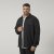 North Latitude 61106 Overshirt med Lynlås i Habitstil Sort - Jakker - Jakker i store størrelser, 2XL- 12XL