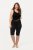 Ulla Popken Stretch Knit Bike Shorts Black - Ulla Popken - Ulla Popken Plus Size Tøj