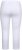 Ulla Popken Basic Stretch Knit Capris White - Jeans & Bukser i Store Størrelser – Plus Size - 