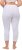 Ulla Popken Basic Stretch Knit Capris White - Jeans & Bukser i Store Størrelser – Plus Size - 