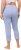Ulla Popken Basic Stretch Knit Capris Blue - Jeans & Bukser i Store Størrelser – Plus Size - Jeans & bukser, EU 42-70