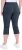 Ulla Popken Bengaline Elastic Waist Stretch Capri Pants Navy Blue - Jeans & Bukser i Store Størrelser – Plus Size - 