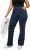 Ulla Popken Wide Leg Elastic Waist Mary Fit Marlene Stretch Jeans Denim Blue - Jeans & Bukser i Store Størrelser – Plus Size - 