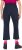 Ulla Popken Functional Sport Quick Dry Stretch Crop Pants Navy Blue - Jeans & Bukser i Store Størrelser – Plus Size - 