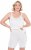 Ulla Popken Lace Hem Stretch Viscose Knit Bicycle Length Lounge Shorts White - Jeans & Bukser i Store Størrelser – Plus Size - 