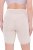 Ulla Popken Lace Hem Stretch Viscose Knit Bicycle Length Lounge Shorts Beige - Jeans & Bukser i Store Størrelser – Plus Size - 