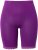 Ulla Popken Lace Hem Stretch Viscose Knit Bicycle Length Lounge Shorts Purple - Jeans & Bukser i Store Størrelser – Plus Size - 