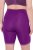 Ulla Popken Lace Hem Stretch Viscose Knit Bicycle Length Lounge Shorts Purple - Jeans & Bukser i Store Størrelser – Plus Size - 