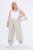 Ulla Popken Cool Linen Elastic Waist Capri Pants Brown - Jeans & Bukser i Store Størrelser – Plus Size - 