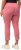 Ulla Popken Check Bengaline Slim Leg Sienna Fit Stretch Crop Pants Light Pink - Jeans & Bukser i Store Størrelser – Plus Size - 