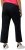 Ulla Popken Wide Leg Ruby Fit Stretch Chino Pants Dark Teal - Jeans & Bukser i Store Størrelser – Plus Size - 