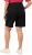 Ulla Popken Basic Denim Mandy Bermuda Shorts Black - Jeans & Bukser i Store Størrelser – Plus Size - 