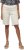 Ulla Popken Frayed Hemline Elastic Waistband Bermuda Shorts White - Jeans & Bukser i Store Størrelser – Plus Size - 