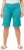 Ulla Popken Frayed Hemline Elastic Waistband Bermuda Shorts Bright Turquoise - Jeans & Bukser i Store Størrelser – Plus Size - 