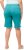 Ulla Popken Frayed Hemline Elastic Waistband Bermuda Shorts Bright Turquoise - Jeans & Bukser i Store Størrelser – Plus Size - 