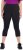Ulla Popken Cropped High Waisted Leggings Black - Jeans & Bukser i Store Størrelser – Plus Size - 