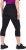 Ulla Popken Cropped High Waisted Leggings Black - Jeans & Bukser i Store Størrelser – Plus Size - 